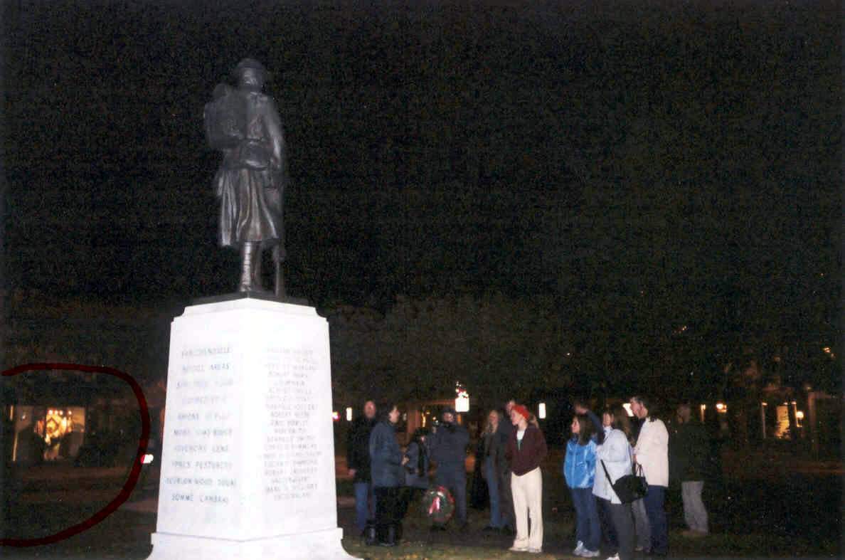 Ghost on Statue